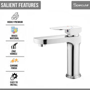 Alive Single Lever Deck-mount Wash Basin Mixer Tap - by Specule